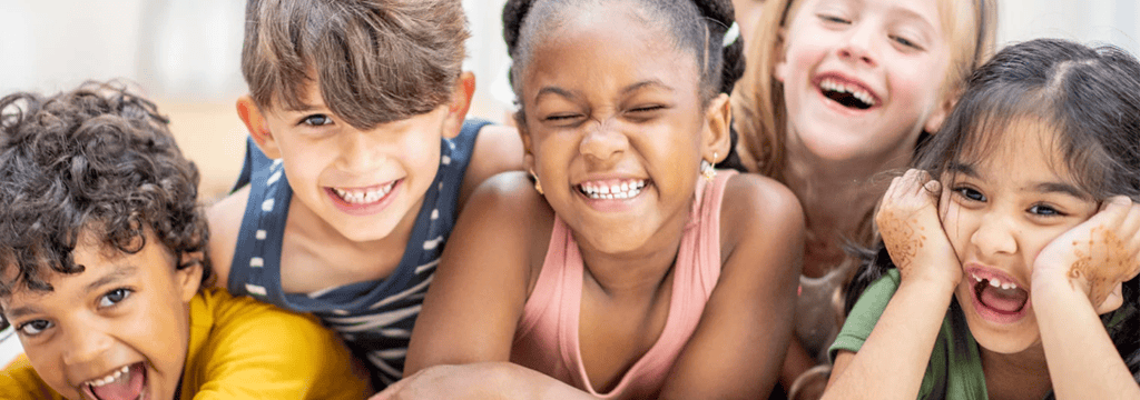 Group of kids playing