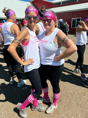 Christina and I at the MudGirl Run!