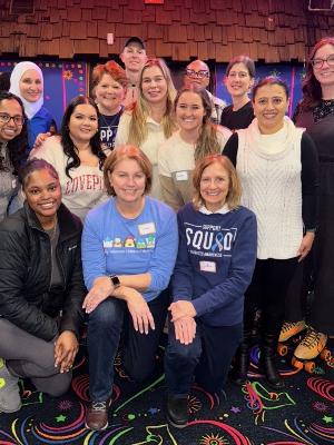 Team picture from a skating party for our patients!